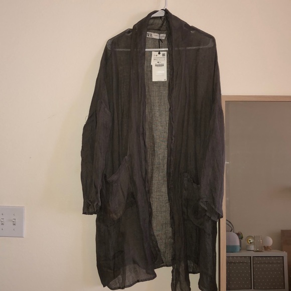 Zara Sweaters - NWT Zara Linen Kimono